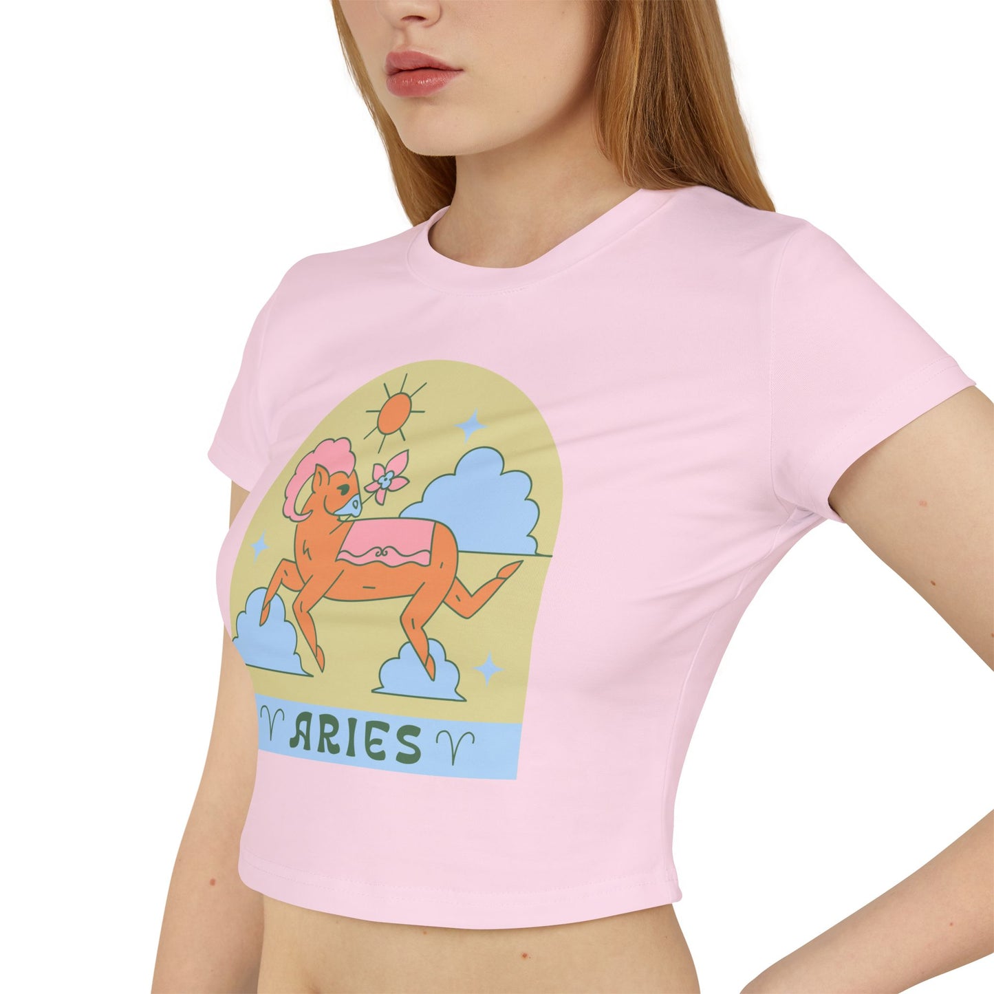 Aries Ram Cropped Tee