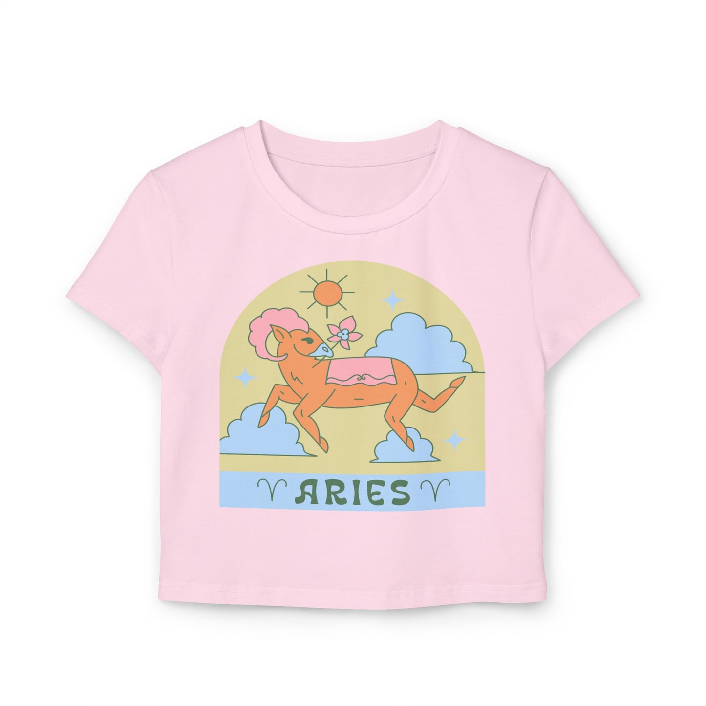 Aries Ram Cropped Tee